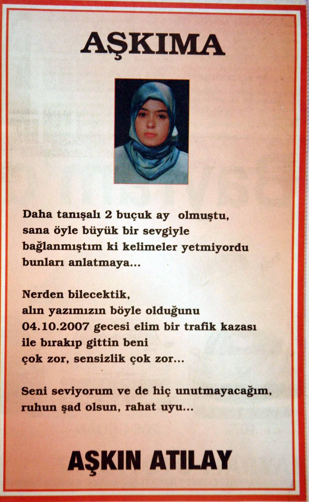 Kazada Kaybettiği Sözlüsünü unutamıyor 1